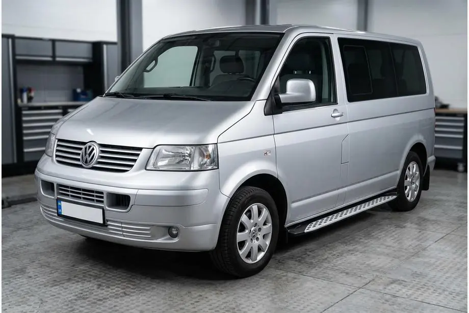 Volkswagen T5 Caravelle 2004–2010 Side steps Shining V1 (2 st., aluminium) Image