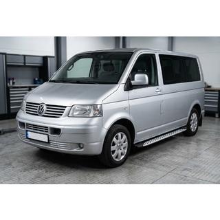 Side steps Shining V1 (2 st., aluminium) Volkswagen T5 Multivan 2003–2010 foto 1