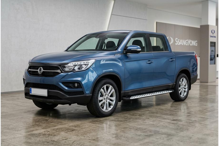 SsangYong Musso II 2018– Side steps Shining V1 (2 st., aluminium) Image