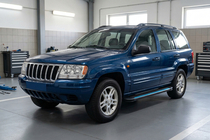 Jeep Grand Cherokee WJ 1999–2004 Maya Blue zijtreden (2 stuks, aluminium) foto 1