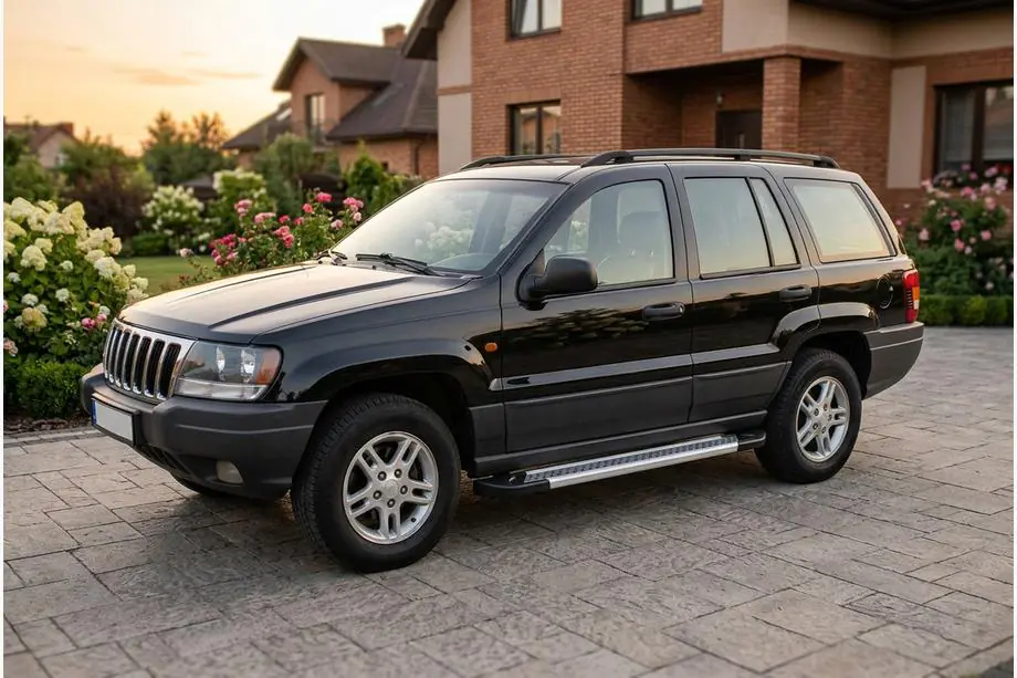 Jeep Grand Cherokee WJ 1999–2004 Zijdrempels Vision New Grey (set van 2, aluminium) Foto 1