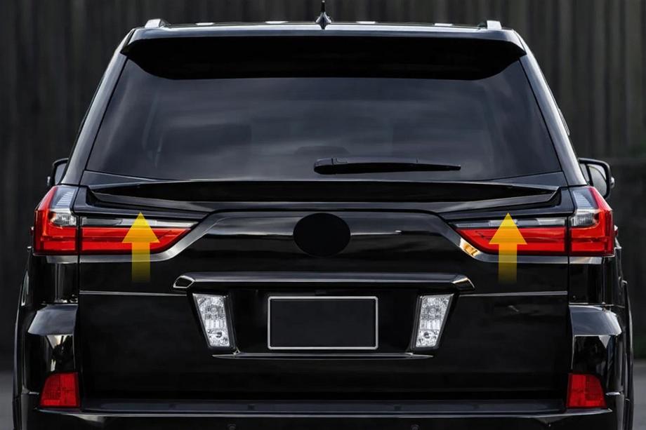 Lexus LX570/450d 2008–2022 Onder spoiler V2 (2016-2023) Zwarte kleur Foto 2