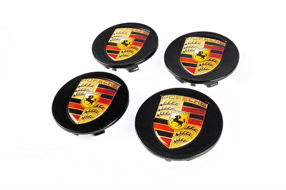 Porsche Naafdoppen voor velgen 76/71 mm zwart (4 st.) Image