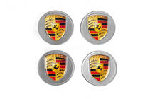 Porsche Naafdoppen voor velgen 76/71 mm grijs (4 stuks) foto 2