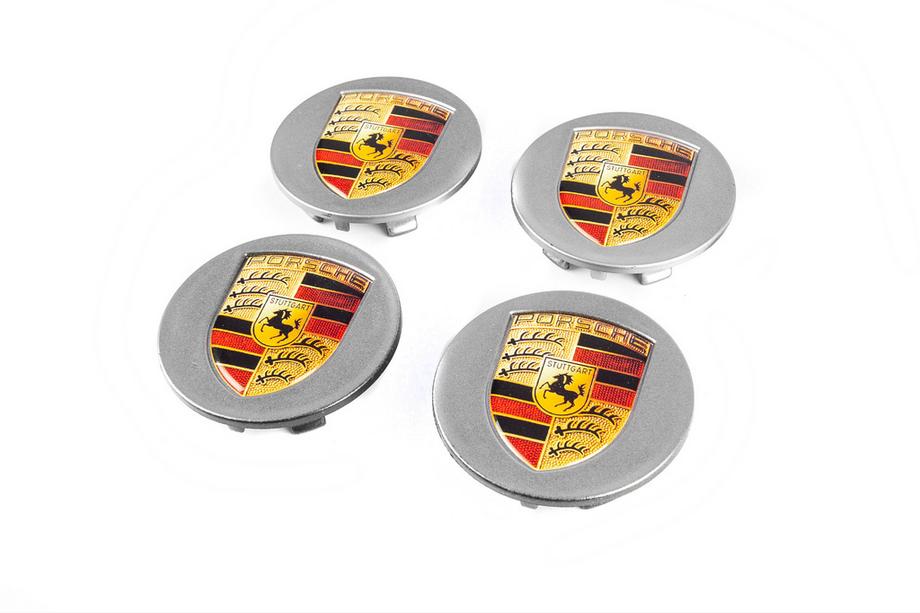 Porsche Naafdoppen voor velgen 76/71 mm grijs (4 stuks) Image