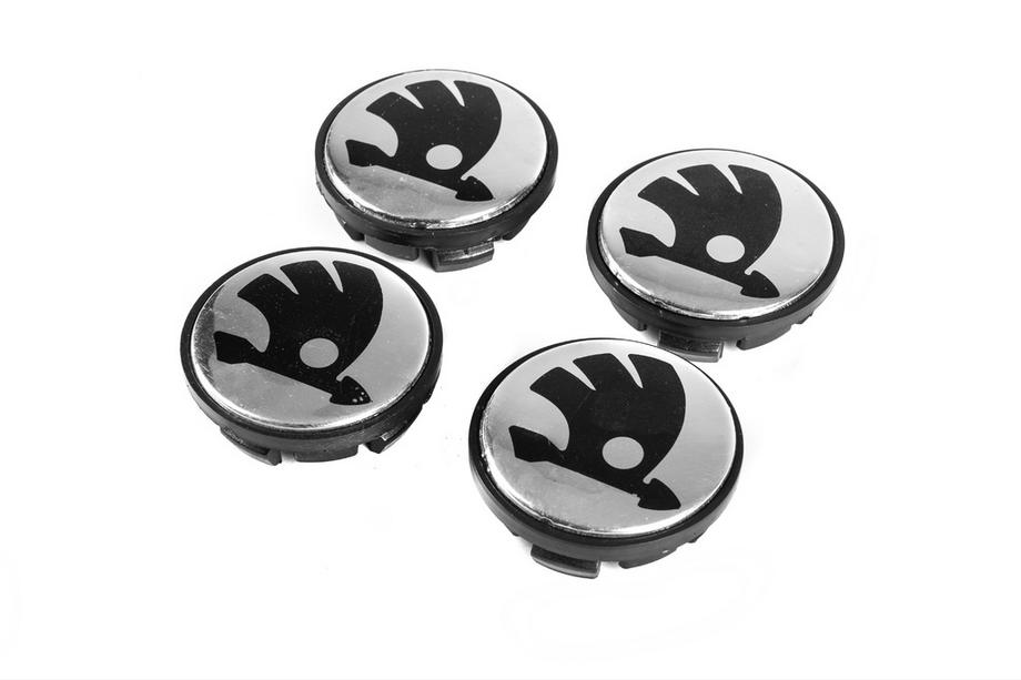 Skoda Naafkappen voor velgen 65/56 mm sk6556 (4 stuks) Foto 1
