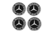 Mercedes-Benz Naafkap stickers 90 mm (set van 4) foto 2