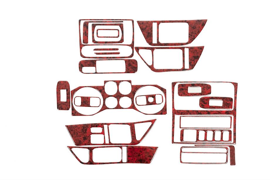 Mitsubishi Pajero Wagon III 1999–2006 Dashboard sierlijsten (Meric) Titanium Image