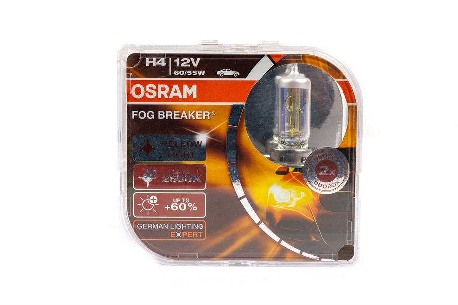 Osram H4 koplamplampen 60/55W Fog Breaker 62193FBR (2 stuks) Image