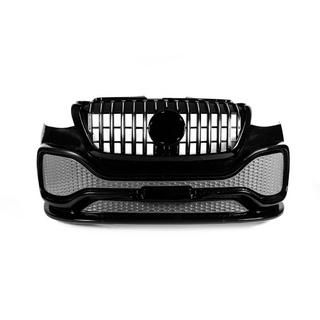 Voorbumper met grille van ABS (spuitklaar) foto 4