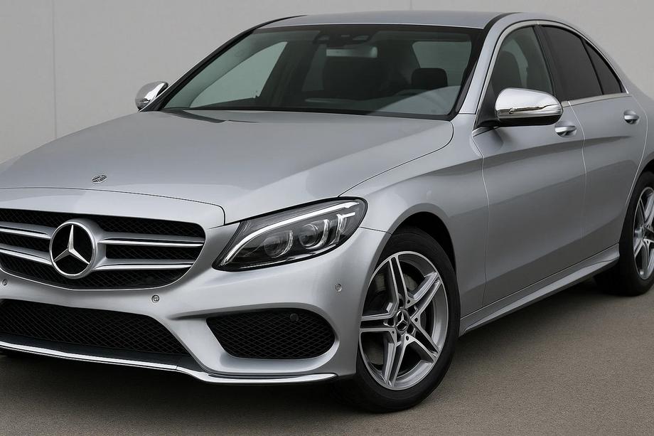 Mercedes C-klasse W205 2014–2021 RVS spiegelkappen (2 stuks) Foto 3