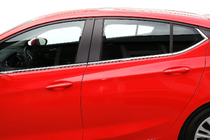 Opel Astra K 2016–2021 Raamstrips (HB) (8 stuks, RVS) foto 4