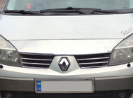 Renault Scenic/Grand 2003–2009 RVS grillijsten (set 4 stuks) foto 1