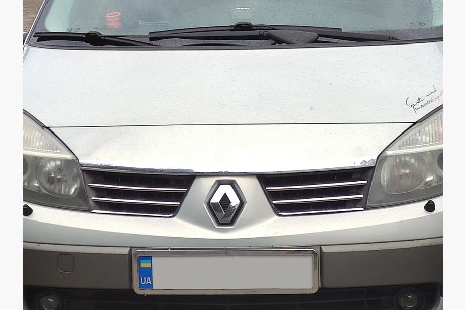 Renault Scenic/Grand 2003–2009 RVS grillijsten (set 4 stuks) Image