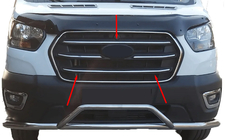 Ford Transit 2014– RVS grillijsten (set 4 stuks) foto 1