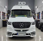 Mercedes Sprinter W907/W910 2018– Voorbumper met grille V2 (AMG) foto 6