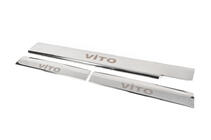 Mercedes Vito W638 1996–2003 Carmos V1 interieur instaplijsten (3 stuks, RVS) foto 4