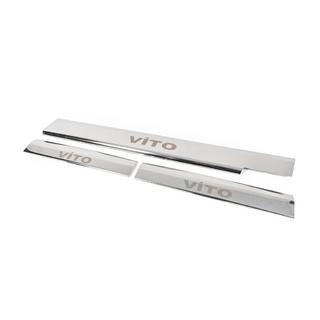 Carmos V1 interieur instaplijsten (3 stuks, RVS) Mercedes Vito W638 1996–2003 foto 4