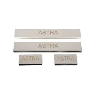 Dorpellijst set (4 stuks, RVS)