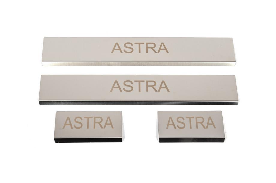 Opel Astra K 2016–2021 Dorpellijst set (4 stuks, RVS) Image