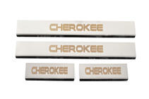 Jeep Grand Cherokee WK2 2010–2021 Dorpellijsten V-2 (4 stuks, RVS) foto 1