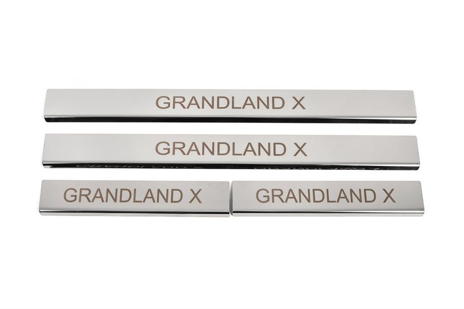 Opel Grandland X 2017– Dorpellijst set (4 stuks, RVS) Image