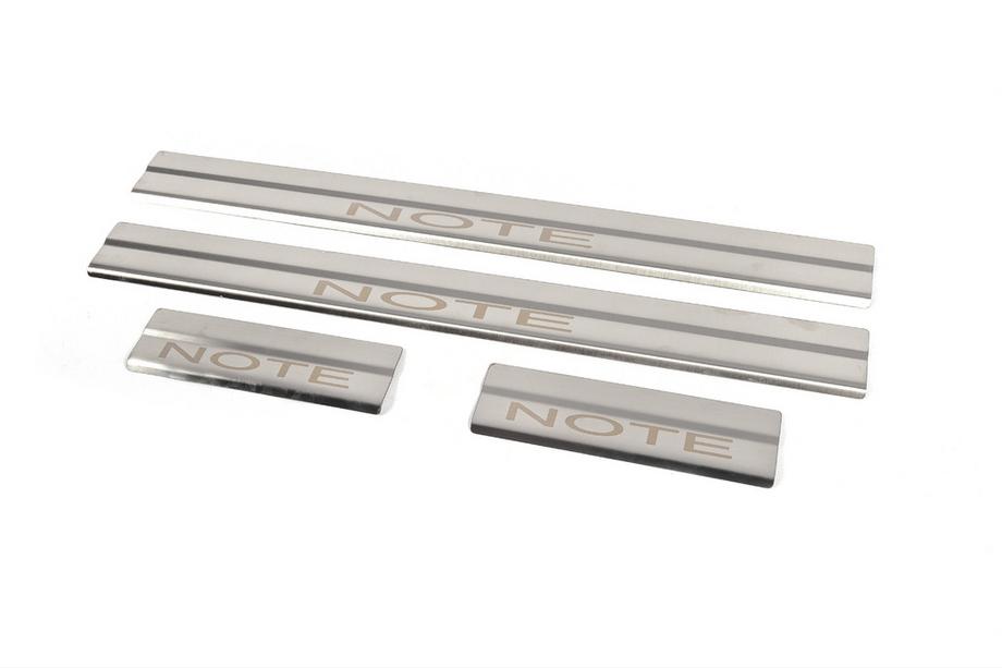 Nissan Note 2012–2020 Dorpellijst set (4 stuks, RVS) Mat Foto 2