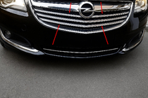 Opel Insignia 2008–2017 Grille sierlijsten (2014-2017, roestvrij staal) foto 1