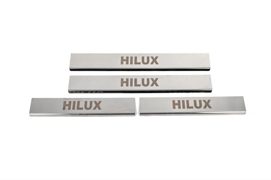 Toyota Hilux 2015– RVS instaplijsten (4 stuks) Image