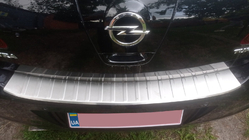 Opel Astra J 2009–2015 Achterbumperbeschermer Carmos (HB) (RVS) foto 1
