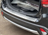 Mitsubishi Outlander 2012–2021 RVS achterbumperbeschermer 2015-2021 Carmos (RVS) foto 1