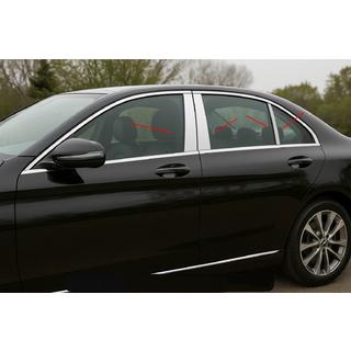 RVS deursstijl sierlijsten (6-delig) Mercedes C-klasse W205 2014–2021 foto 1