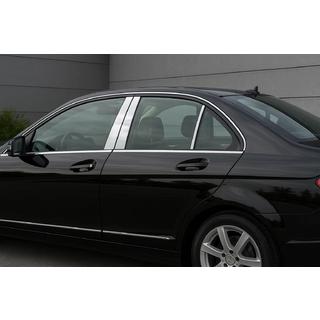 RVS deursstijl sierlijsten (6-delig) Mercedes C-klasse W204 2007–2015 foto 1