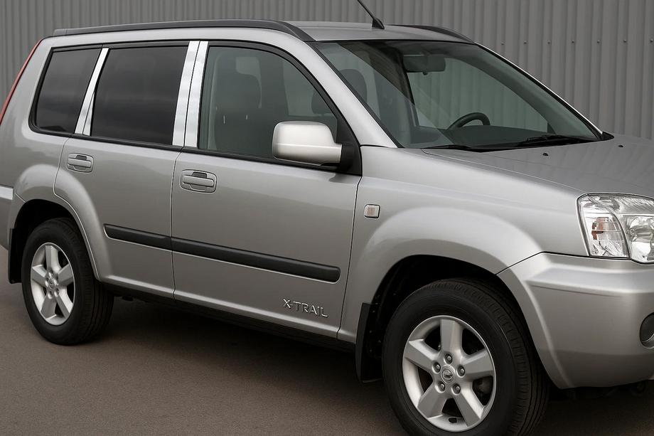 Nissan X-trail T30 2002–2007 RVS deurstijl sierlijsten (8 stuks) Image
