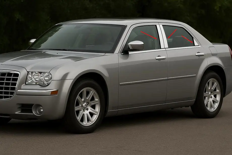 Chrysler C300 2004–2011 RVS deursstijl sierlijsten (6-delig) Image