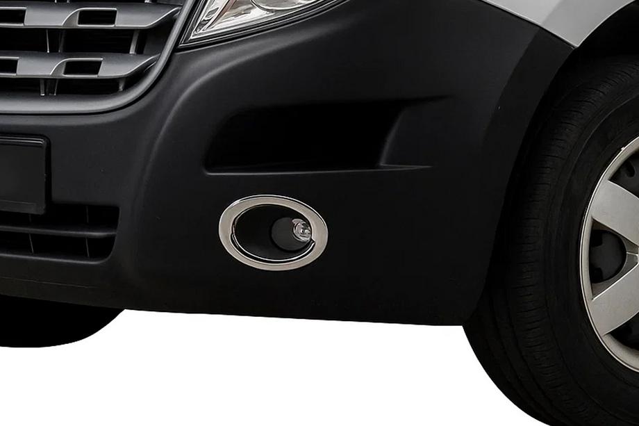Nissan NV400 2010–2024 Chroom sierlijsten voor mistlampen Carmos (2 stuks, RVS) Image