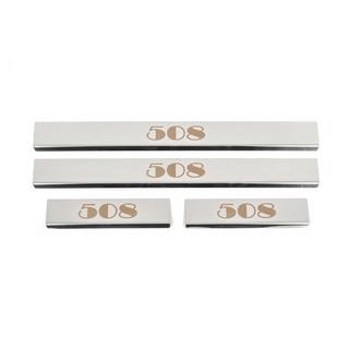 Carmos dorpellijsten (set 4 stuks, RVS)
