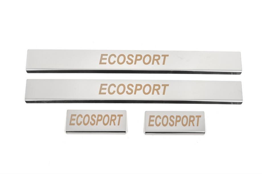 Ford EcoSport 2013–2022 Carmos dorpellijsten (set 4 stuks, RVS) Image