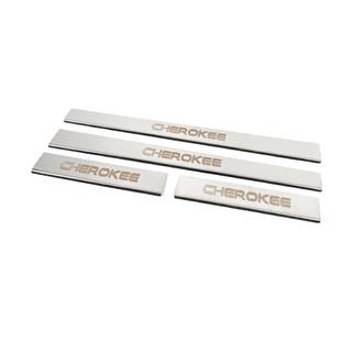 Instaplijsten Carmos V-2 (4 stuks, RVS) Jeep Grand Cherokee WK 2004–2010 foto 2