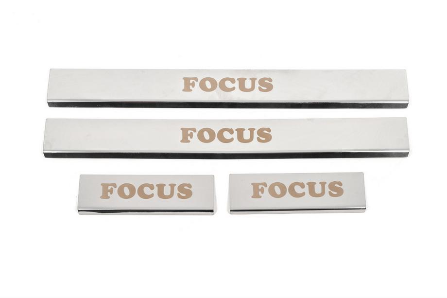 Ford Focus IV 2018– Carmos dorpellijsten (set 4 stuks, RVS) Image
