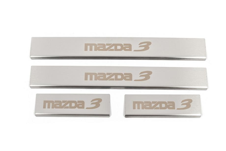Mazda 3 2013–2019 Instaplijsten (4 stuks, mat, RVS) Image