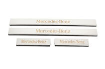 Mercedes C-klasse W204 2007–2015 Carmos dorpellijsten (set 4 stuks, RVS) foto 1