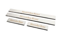 Mercedes C-klasse W204 2007–2015 Carmos dorpellijsten (set 4 stuks, RVS) foto 2