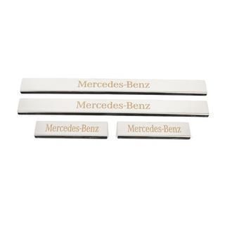 Carmos dorpellijsten (set 4 stuks, RVS) Mercedes C-klasse W204 2007–2015 foto 1