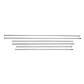 Chroom raamlijsten voor ramen (SW) (6 stuks, RVS) foto 2