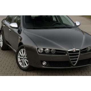 Spiegelkappen (2 stuks, RVS) Carmos Alfa Romeo 159 2005–2011 foto 1