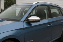 Skoda Kamiq 2019– Spiegelkappen (2 stuks, RVS) Carmos foto 1