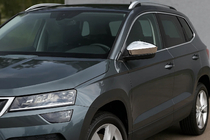 Skoda Karoq 2018– Spiegelkappen (2 stuks, RVS) Carmos foto 1