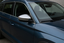 Skoda Kodiaq 2016–2023 Spiegelkappen (2 stuks, RVS) Carmos foto 1