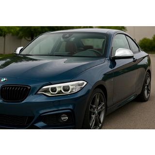 Spiegelkappen (2 stuks, RVS) Carmos BMW 2-serie F22/F23 2014–2021 foto 3